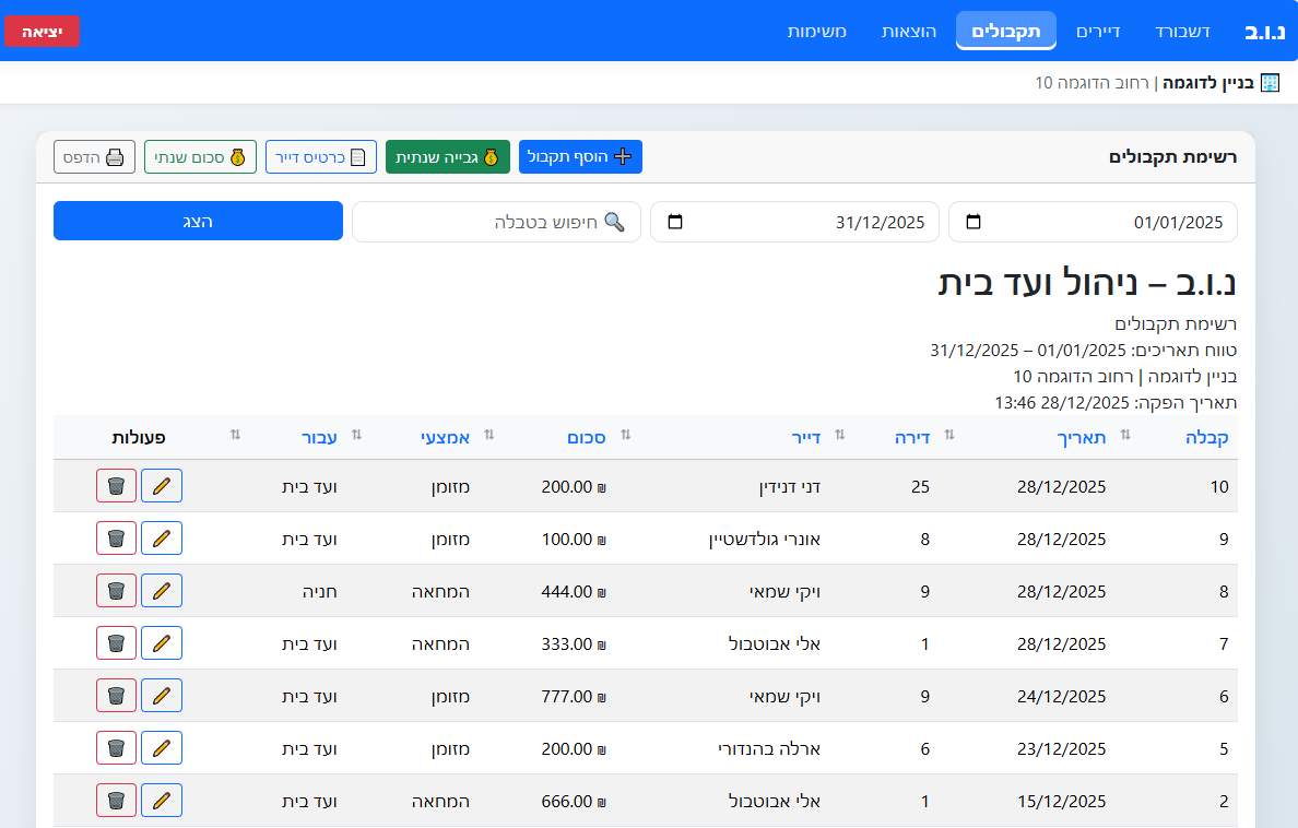תקבולים
